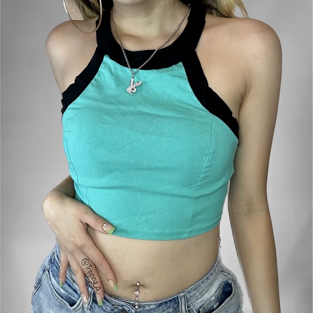 New Without Tag Charlotte Russe Teal Blue Top
